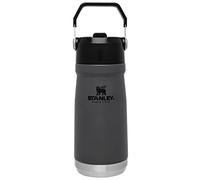 Stanley IceFlow Stainless Steel Water Jug with Straw, Vacuum Insulated Water Bottle for Home and Office, Reusable Tumbler with Straw Leak Resistant Flip, Charcoal, 17 OZ
