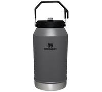 Stanley IceFlow Stainless Steel Water Jug with Straw, Vacuum Insulated Water Bottle for Home and Office, Reusable Tumbler with Straw Leak Resistant Flip, Charcoal, 96OZ