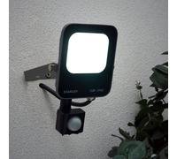 Stanley Ik10 Black Mains-Powered Cool Daylight Outdoor Led Pir Floodlight 2200Lm