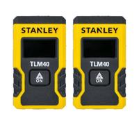 Stanley Intelligent Tools Tlm 40 Pocket Laser Distance Measure 12M-Twin Pack