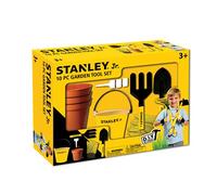 Stanley Jr. 10 Piece Garden Tool Includes: G007-SY Hand Trowel, G009-SY Hand Fork, G011-SY Bucket, T032-SY Gloves, 3xG017-SY Garden Plant Label, 3xG018-SY Garden Plant Pot