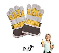 Stanley Jr. Kids Work Gloves - Made from Strong and Durable Material for Optimal Protection while Playing and Exploring - Yellow Black