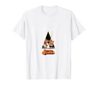 Stanley Kubrick A Clockwork Orange Silhouette Movie PAPL1268 T-Shirt, Men, White, Medium