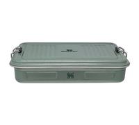 STANLEY 1913 The Useful Classic Box 2.0L - Dishwasher Safe - Stainless Steel Lunch Box - Stackable Sandwich Box - BPA-Free - Secure Closure - Hammertone Green
