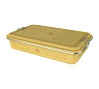 STANLEY Legendary Useful Box 1.1L Dijon, Stainless Steel Stackable Snack & Storage Container with Secure Clip Lid, Dishwasher Safe