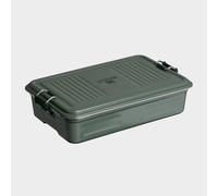STANLEY 1913 The Useful Classic Box 2.0L - Dishwasher Safe - Stainless Steel Lunch Box - Stackable Sandwich Box - BPA-Free - Secure Closure - Hammertone Green