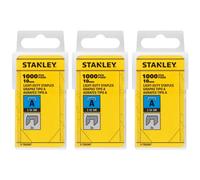 Stanley Light Duty Staple Packs X 1000 0-Tra206T-Pack Of 3