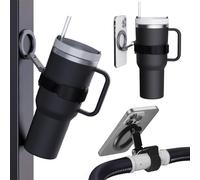 Stanley Magnetic Phone & Holder Water Bottle Phone Holder with Velcro Strap for 16-60 oz Stanley, Yeti, Owala Tumblers, Gym, Stroller and Travel