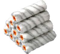Stanley Medium Pile Silver Stripe Radiator Paint Roller Sleeve 100mm Pack of 10