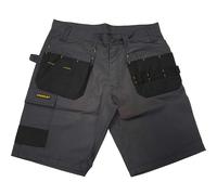 Stanley Mens Sedona Holster Pocket Work Shorts Grey / Black 32"