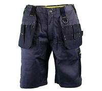 Stanley Mens Work Utility/Multi Pocket Cargo Shorts - Grey/Black - 32 In