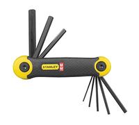STANLEY Metal Folding Hex Key Metric 8 pc Set, Pocket Size, 2-69-264