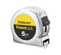 Stanley MicropowerLock Metric Tape Measure 5m x 19mm TRU-ZERO Hook 0-33-552