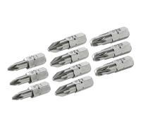 Stanley Mixed Pozi Screwdriver Bits Assorted Pozi 25mm Pack of 10