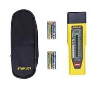 STANLEY Moisture Meter with Two Detection Pins and LCD Screen Includes 4 x AAA Batteries 0-77-030