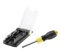 STANLEY Multi Bit Screwdriver, 34 pc Set, STHT0-70885 | Comfortable Handle, Magnetic Bit Holder, Included Storage Case, Compact Design