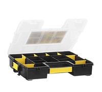 STANLEY Sortmaster Stackable Storage Organiser for Tools, Small Parts, Adjustable Compartments, 1-97-483