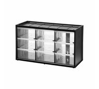 Stanley Multi-Purpose Plastic Storage Bin with 9 Large Drawers - Black