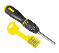 Stanley Multibit Ratchet Screwdriver + 10 Bits Number of Piec | Free UK Delivery