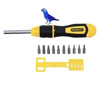 Stanley MultiBit Ratchet Screwdriver and 10 Bits 068010