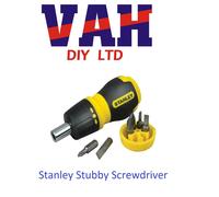 Stanley Multibit Ratchet Stubby Screwdriver & Bits (0-66-358)