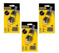 Stanley Multibit Ratchet Stubby Screwdriver +Bits Sta066358 0-66-358 Triple Pack