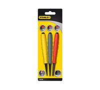 Stanley Nail Punch Set STA058930 Dynagrip 3pc 0.8mm 1.6mm 2.4mm Extra Long Tool