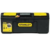 STANLEY Deep Toolbox Storage with 1 Touch Latch, 2 Lid Organisers for Small Parts, 24 Inch, 1-79-218
