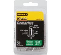 Stanley Paa54-5B Aluminum Rivets, 5/32 Inch X 1/4 Inch, Pack of 50