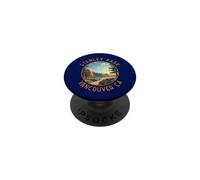 Stanley Park Vancouver Canada Distressed Circle PopSockets Adhesive PopGrip