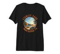 Stanley Park Vancouver Canada Distressed Circle Premium T-Shirt
