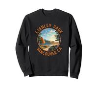 Stanley Park Vancouver Canada Distressed Circle Sweatshirt