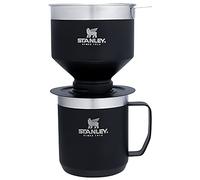 Stanley Perfect Brew Pour Over Set with Camp Mug- Reusable Filter - BPA-Free - Easy-Clean Stainless Steel Coffee Maker - Matte Black