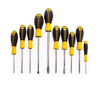 Stanley Phillips Slotted Pozi Screwdriver Set 10 Piece Cushion Grip 60211