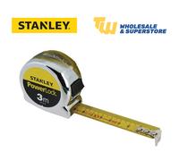 Stanley Powerlock Classic Chrome Pocket Tape Measure 3m 0-33-522 STA033522 DIY