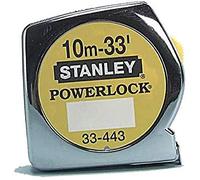 Stanley 10M 33Ft Powerlock Tape Measure 0-33-443 3 Riveted Belt Clip Sta033443