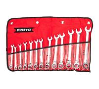 Stanley Proto Industrial JSCVMT-13S Full Polish 12 Point Reverse Ratchet Wrench 13 Piece Set