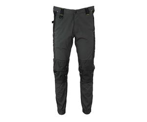 STANLEY Pulse Men's Stretch, Elasticated Hem, Tapered Fit Work Trousers, Grey/Black, W42/L31