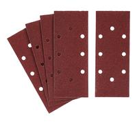 Stanley Punched Clip On 1/3 Sanding Sheets 93mm x 230mm Assorted Pack of 5
