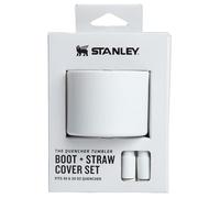 STANLEY Quencher Boot and Straw Cover Cap | Anti-Slip Silicone Protector for 20 & 30 oz Tumbler with Handle | Accessory Set for Stainless Steel Drinking Cup | Pale Stone