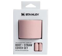 STANLEY Quencher Boot and Straw Cover Cap | Anti-Slip Silicone Protector for 20 & 30 oz Tumbler with Handle | Accessory Set for Stainless Steel Drinking Cup | Pink Dust