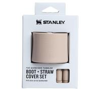 STANLEY Quencher Boot and Straw Cover Cap | Anti-Slip Silicone Protector for 20 & 30 oz Tumbler with Handle | Accessory Set for Stainless Steel Drinking Cup | Sand