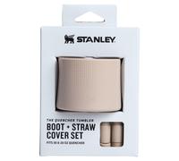 STANLEY Quencher Boot and Straw Cover Cap | Anti-Slip Silicone Protector for 20 & 30 oz Tumbler with Handle | Accessory Set for Stainless Steel Drinking Cup | Sand