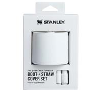 STANLEY Quencher Boot and Straw Cover Cap | Anti-Slip Silicone Protector for 40 oz Tumbler with Handle | Accessory Set for Stainless Steel Drinking Cup | BPA-Free | Pale Stone