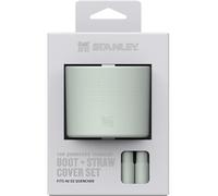 Stanley Quencher Boot and Straw Cover Cap | Anti-Slip Silicone Protector for 40 oz Tumbler with Handle | Accessory Set for Stainless Steel Drinking Cup | BPA-Free | Mist