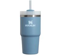 Stanley Quencher H2.0 Drinking Cup with Handle, Screw Off Lid with Straw, Leak-Proof, Compatible for Travel, Insulated Stainless Steel Cup for Water and More, Indigo, 20 oz