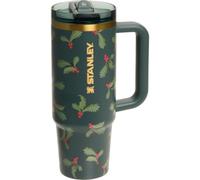 STANLEY Quencher H2.0 FlowState ProTour Flip Straw Tumbler 30 oz | Insulated with Handle & Flip Up Straw | Holly Berry Print, Holiday Botanicals