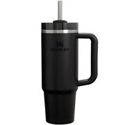 STANLEY Quencher H2.0 FlowState Stainless Steel Vacuum Insulated Tumbler with Lid and Straw for Water, Iced Tea or Coffee, Smoothie and More, Black 2.0, 30oz