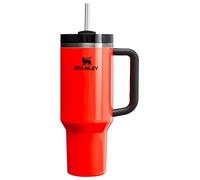 STANLEY Quencher H2.0 FlowState Stainless Steel Vacuum Insulated Tumbler with Lid and Straw for Water, Iced Tea or Coffee, Smoothie and More, Neon Orange, 40 OZ, 10-12552-029