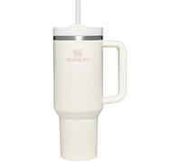 STANLEY Quencher H2.0 FlowState Stainless Steel Vacuum Insulated Tumbler with Lid and Straw for Water, Iced Tea or Coffee, Smoothie and More, Cream, 40 oz